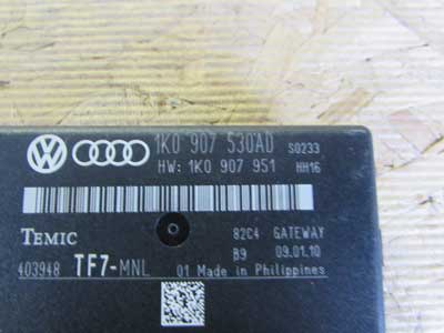 Audi TT Mk2 8J OEM Gateway Control Module Unit ECU Data BUS 1K0907530AD 2008 2009 20104